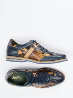 Galizio Torresi – Sneaker aus geprägtem Leder multi