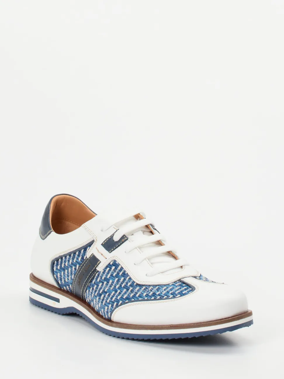 Galizio Torresi – Sneaker aus Kalbleder und Textil Weiß