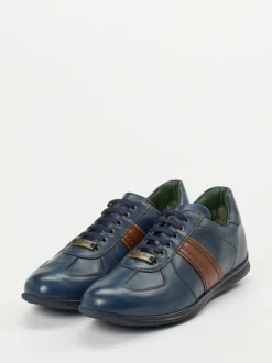 Galizio Torresi – Sneaker aus Kalbleder Dunkelblau