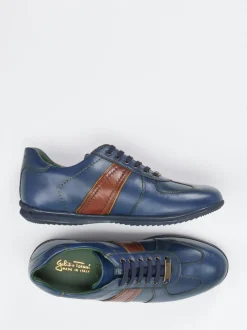 Galizio Torresi – Sneaker aus Kalbleder Dunkelblau