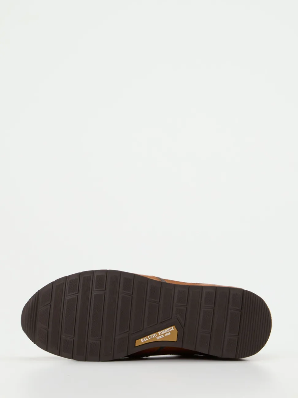 Galizio Torresi – Sneaker aus Leder-Mix cognacfarben