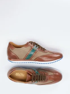 Galizio Torresi – Sneaker aus Kalbleder in Braun