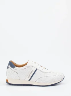 Galizio Torresi – Sneaker aus genarbtem Leder Off-White