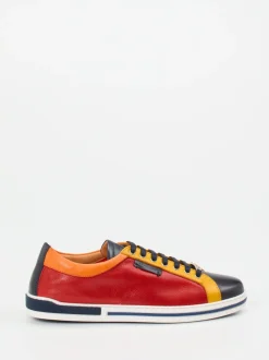 Galizio Torresi – Sneaker aus Kalbleder im Color-Blocking