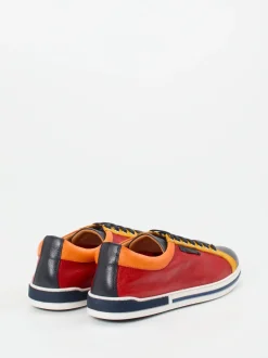 Galizio Torresi – Sneaker aus Kalbleder im Color-Blocking