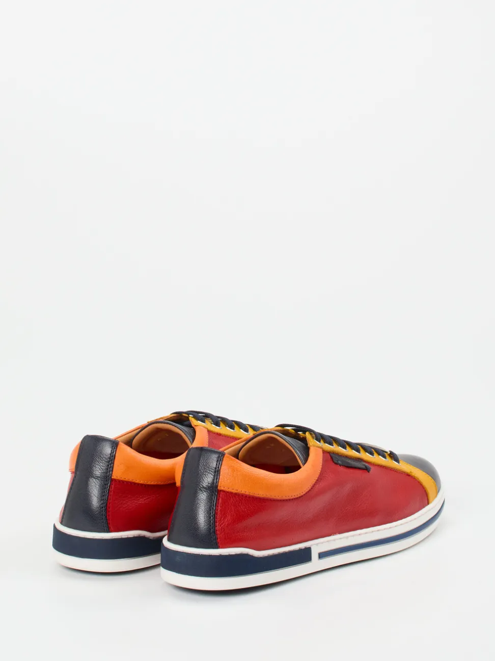 Galizio Torresi – Sneaker aus Kalbleder im Color-Blocking