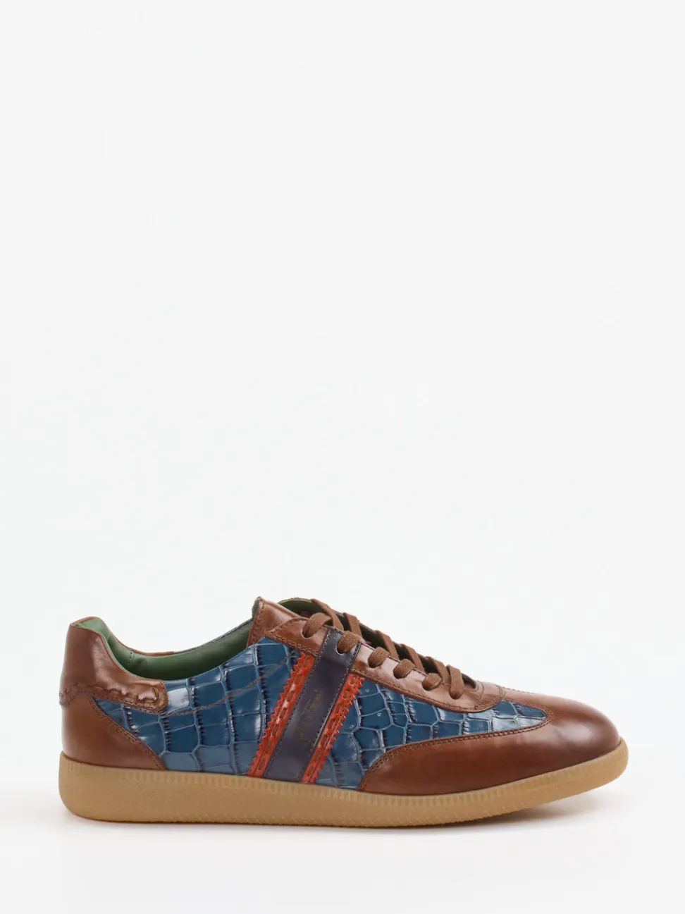 Galizio Torresi – Sneaker aus Kalbleder mit Kroko-Prägung