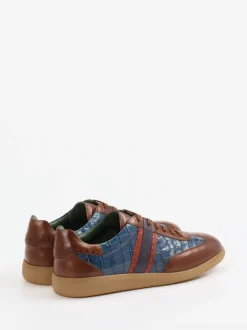Galizio Torresi – Sneaker aus Kalbleder mit Kroko-Prägung