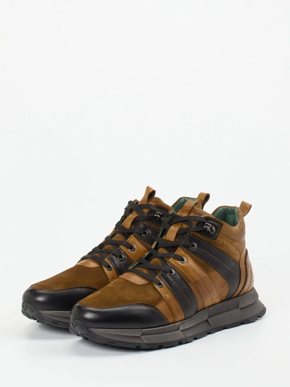 Galizio Torresi – Sneaker aus Veloursleder braun