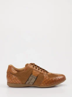 Galizio Torresi – Sneaker aus Kalbleder Cognacbraun