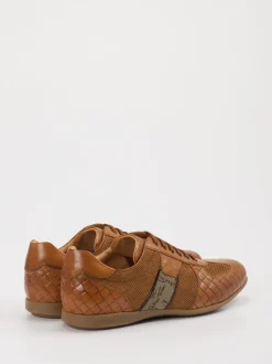 Galizio Torresi – Sneaker aus Kalbleder Cognacbraun