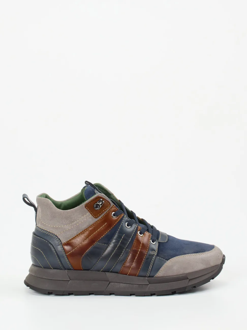 Galizio Torresi – Sneaker aus Veloursleder dunkelblau