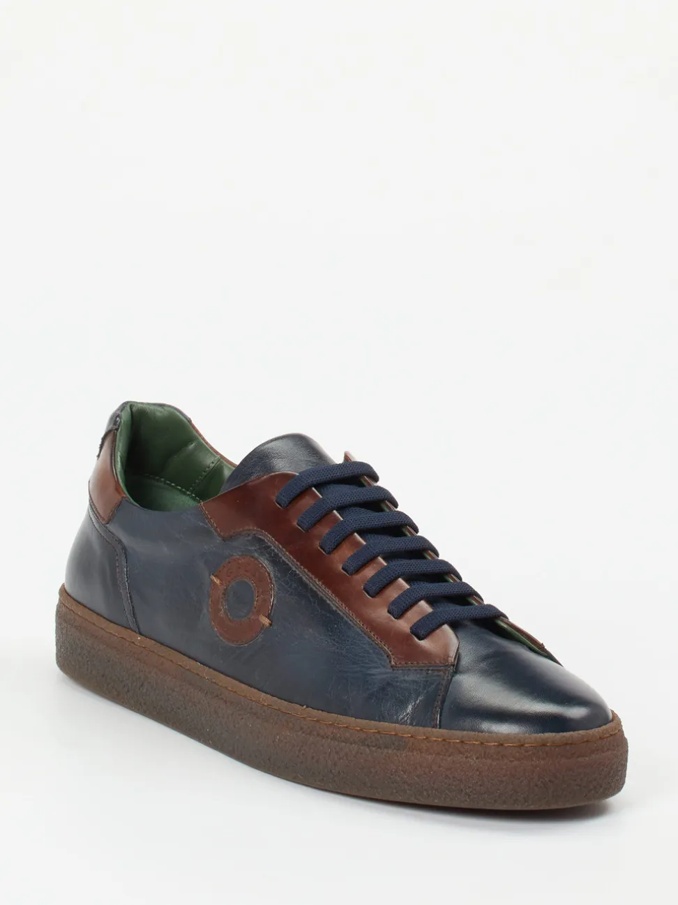 Galizio Torresi – Sneaker aus Kalbleder in Dunkelblau