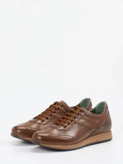 Galizio Torresi – Sneaker aus Kalbleder in Braun