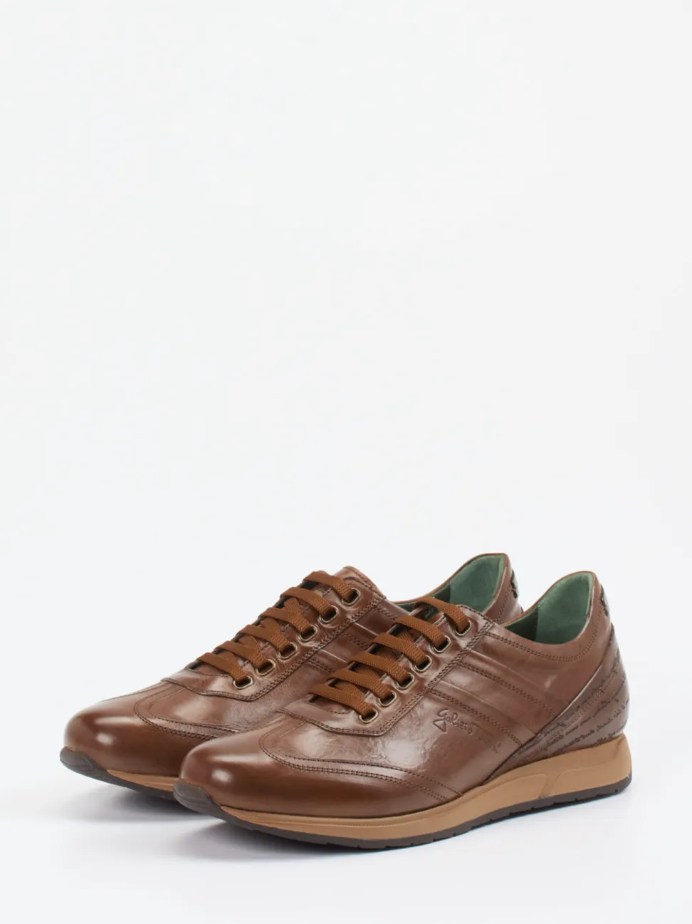 Galizio Torresi – Sneaker aus Kalbleder in Braun