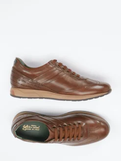 Galizio Torresi – Sneaker aus Kalbleder in Braun