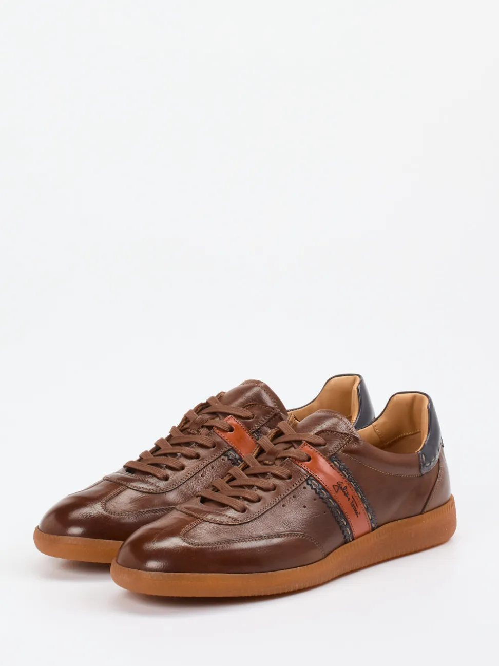 Galizio Torresi – Sneaker aus Büffelleder braun