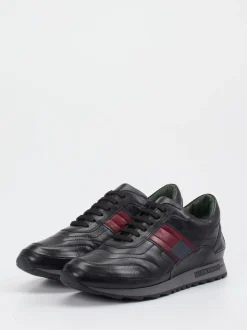 Galizio Torresi – Sneaker aus Kalbleder schwarz