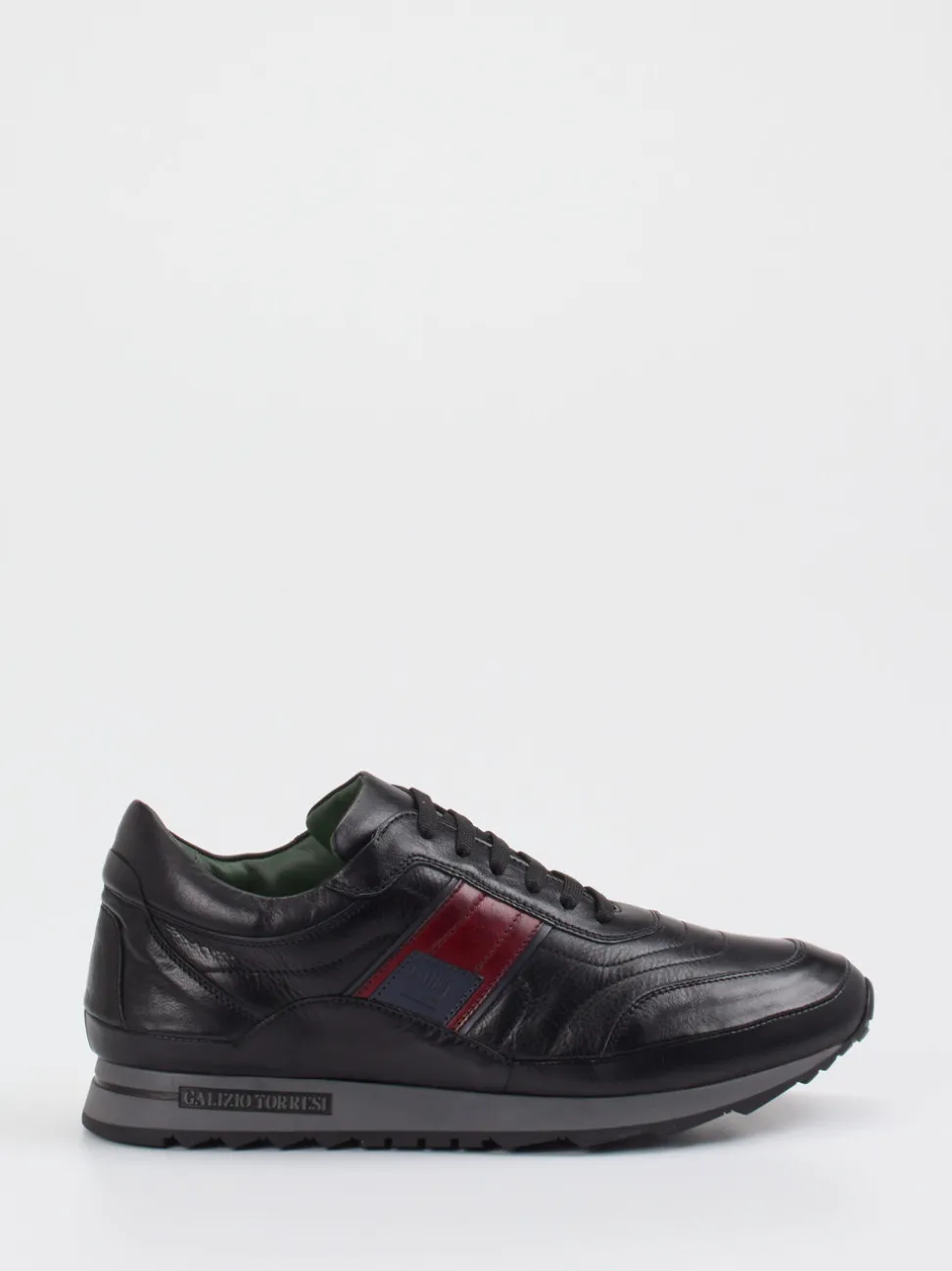 Galizio Torresi – Sneaker aus Kalbleder schwarz