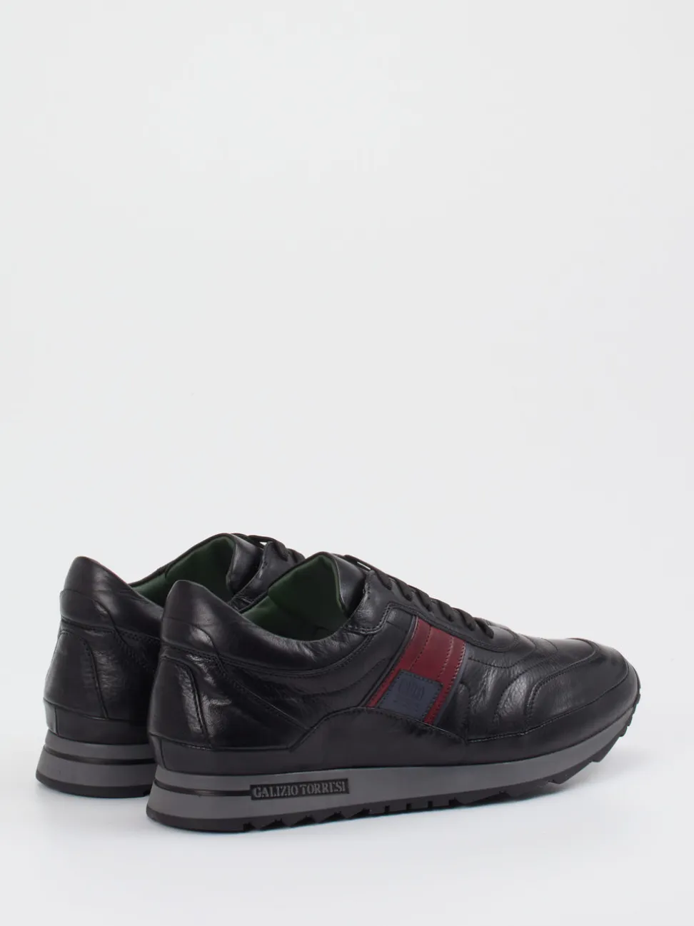 Galizio Torresi – Sneaker aus Kalbleder schwarz