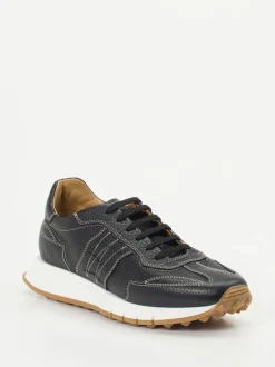 Galizio Torresi – Sneaker aus Kalbleder schwarz