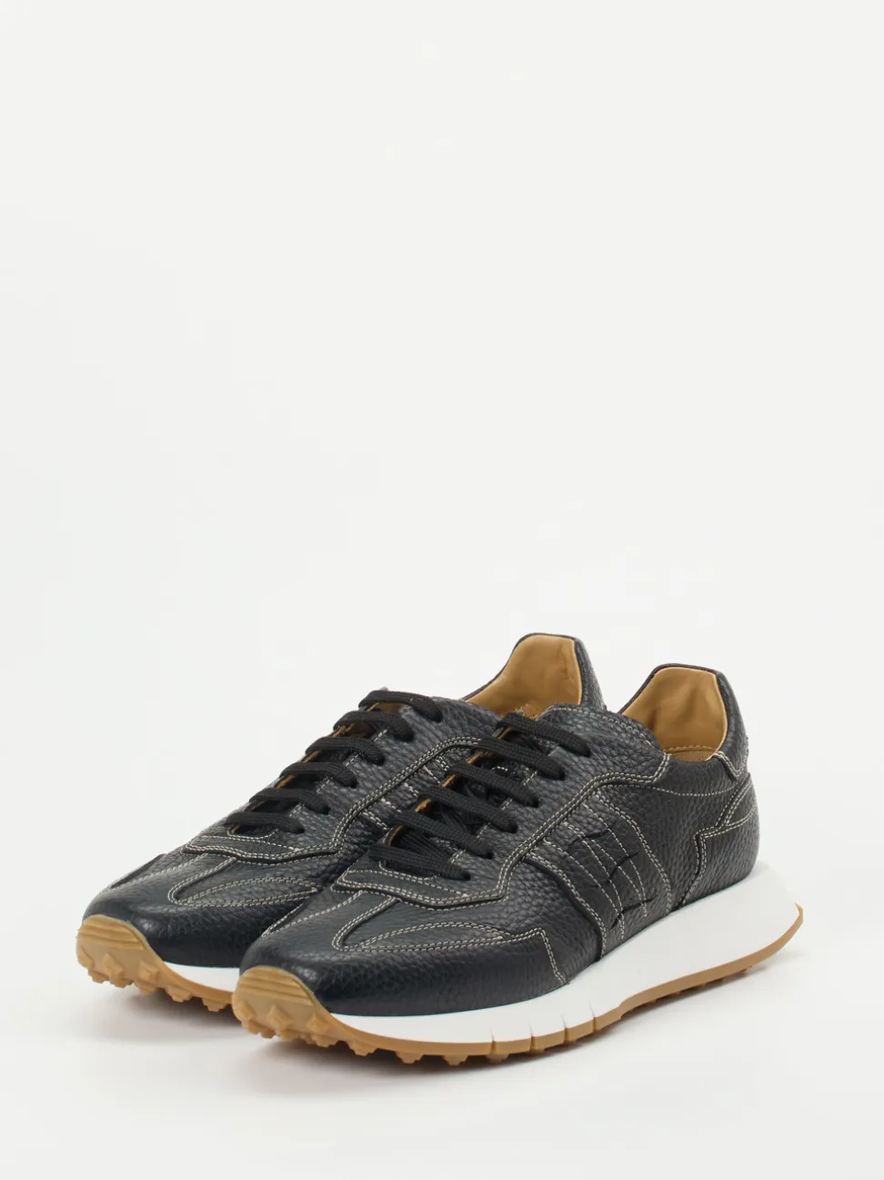 Galizio Torresi – Sneaker aus Kalbleder schwarz