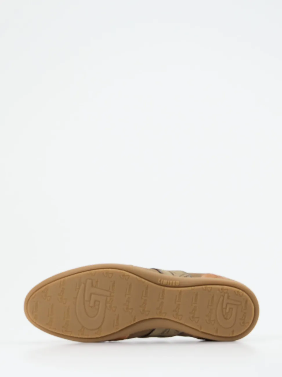 Galizio Torresi – Sneaker aus geprägtem Leder cognac