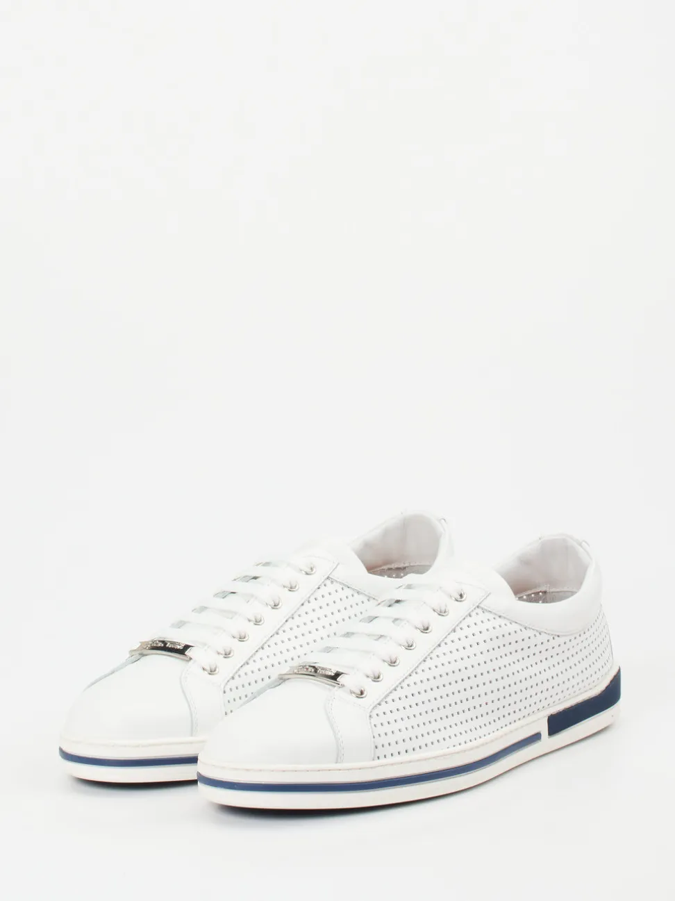Galizio Torresi – Sneaker aus Kalbleder Weiß