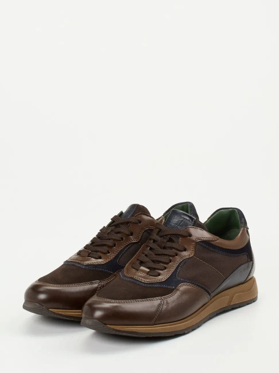 Galizio Torresi – Sneaker aus Veloursleder Dunkelbraun