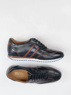 Galizio Torresi – Sneaker aus Kalbleder Dunkelblau