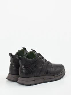 Galizio Torresi – Sneakerboots aus Kalbleder dunkelbraun