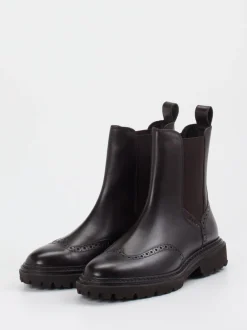 Gant – Chelsea Boots aus Kalbleder Dunkelbraun