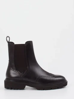 Gant – Chelsea Boots aus Kalbleder Dunkelbraun