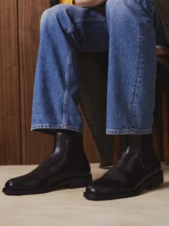 Gant – Chelsea Boots aus Kalbleder schwarz