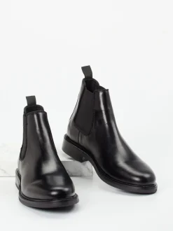Gant – Chelsea Boots aus Kalbleder schwarz