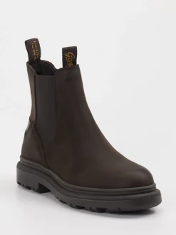 Gant – Chelsea Boots aus Leder in Dunkelbraun