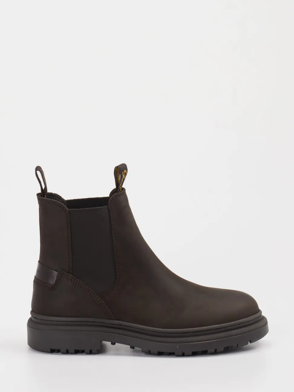 Gant – Chelsea Boots aus Leder in Dunkelbraun