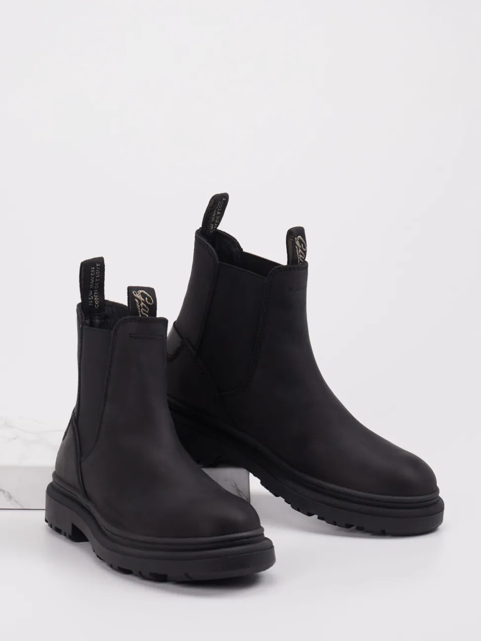 Gant – Chelsea Boots aus Leder schwarz
