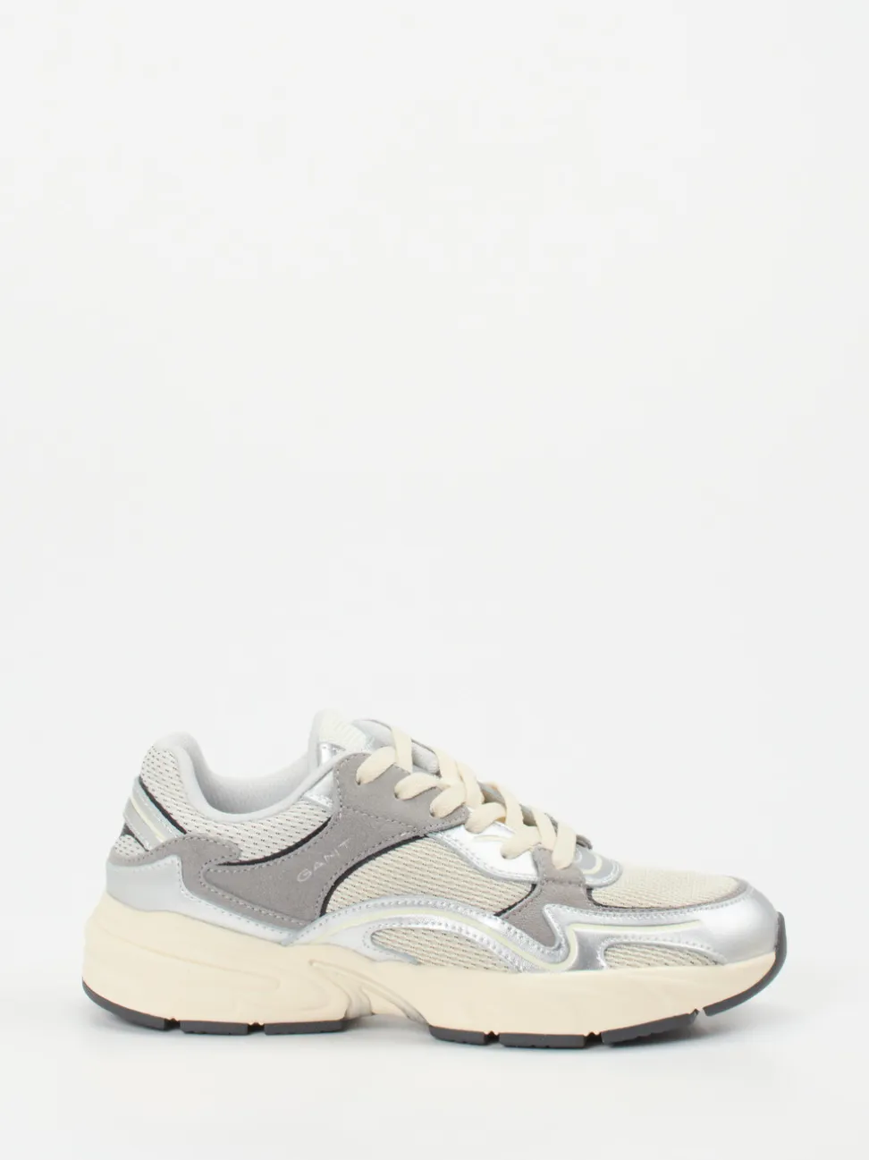 Gant – Chunky Sneaker aus Metallicleder und Velours