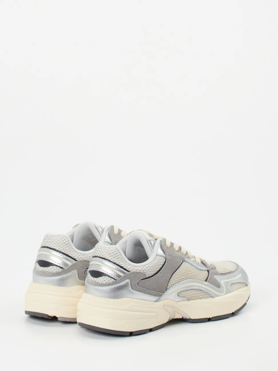 Gant – Chunky Sneaker aus Metallicleder und Velours