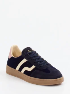 Gant – Retro-Sneaker aus Veloursleder Dunkelblau