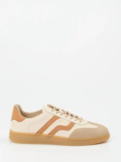 Gant – Retro-Sneaker aus Veloursleder in Beige