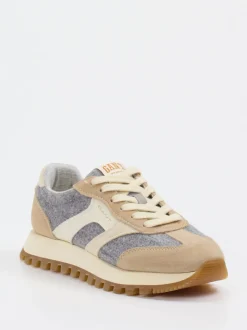 Gant – Retro-Sneaker aus Veloursleder beige