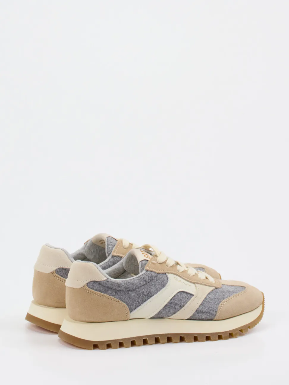 Gant – Retro-Sneaker aus Veloursleder beige