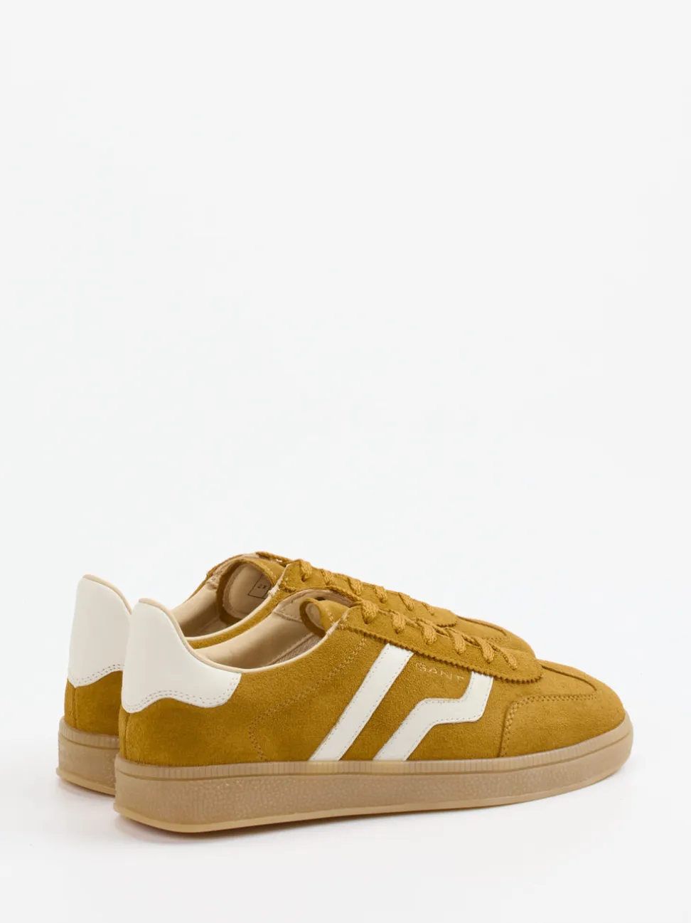 Gant – Retro-Sneaker aus Veloursleder senfgelb