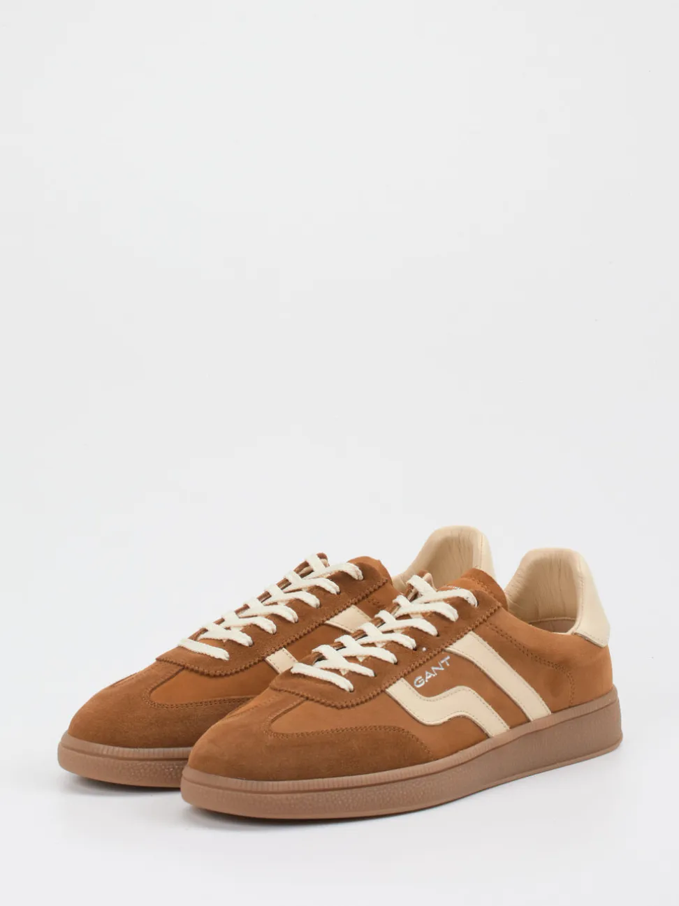Gant – Retro-Sneaker aus Veloursleder in Braun