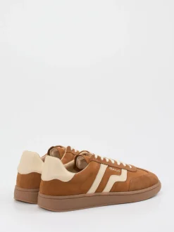 Gant – Retro-Sneaker aus Veloursleder in Braun