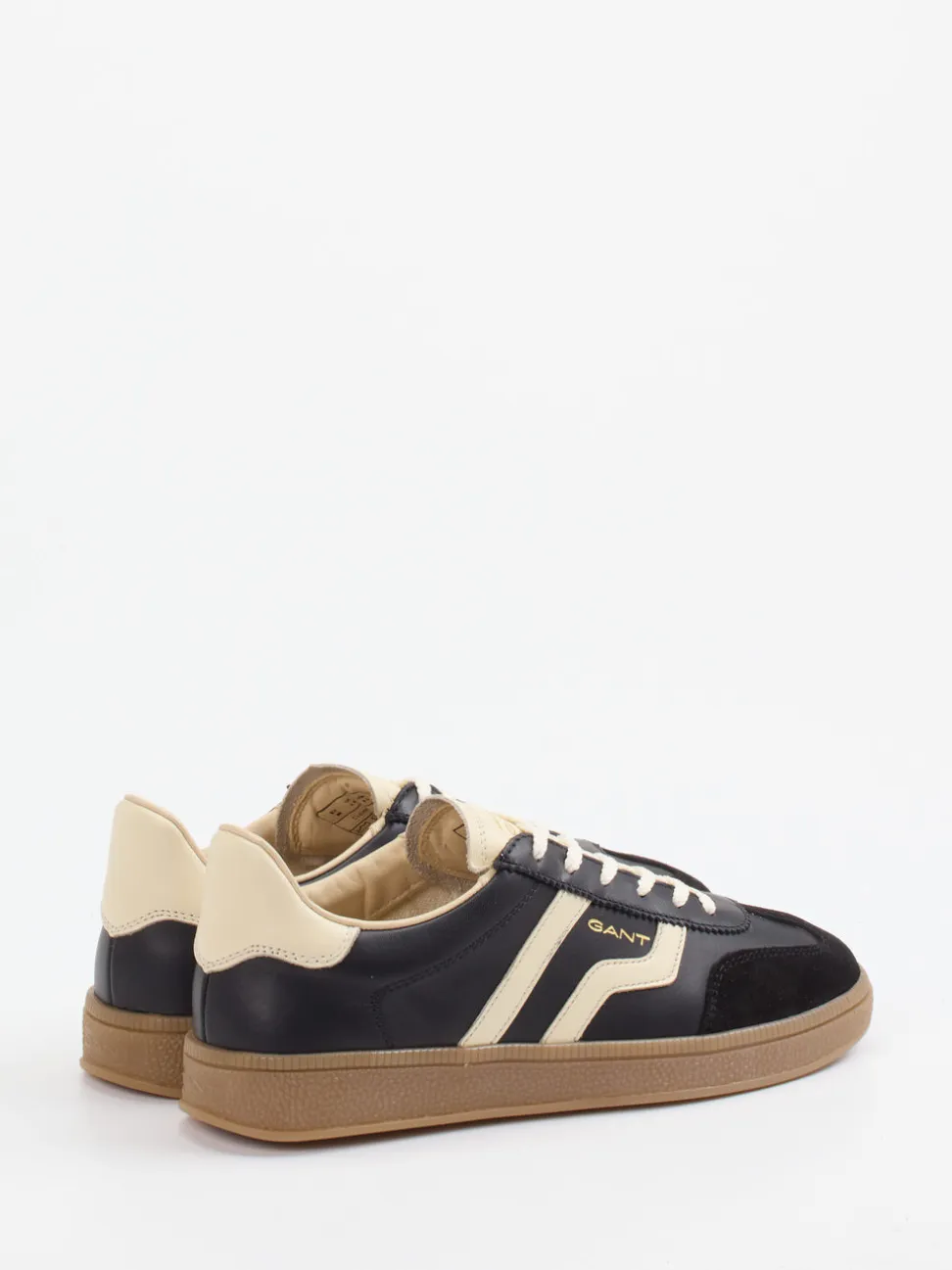 Gant – Retro-Sneaker aus Velours- und Glattleder Schwarz