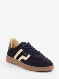 Gant – Retro-Sneaker aus Veloursleder Dunkelblau