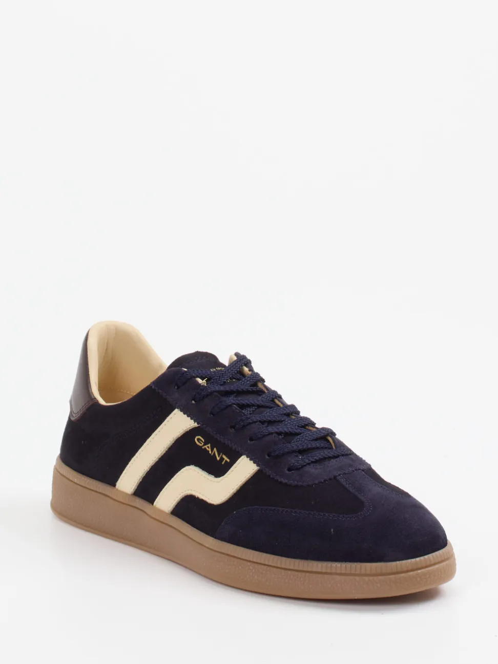 Gant – Retro-Sneaker aus Veloursleder Dunkelblau